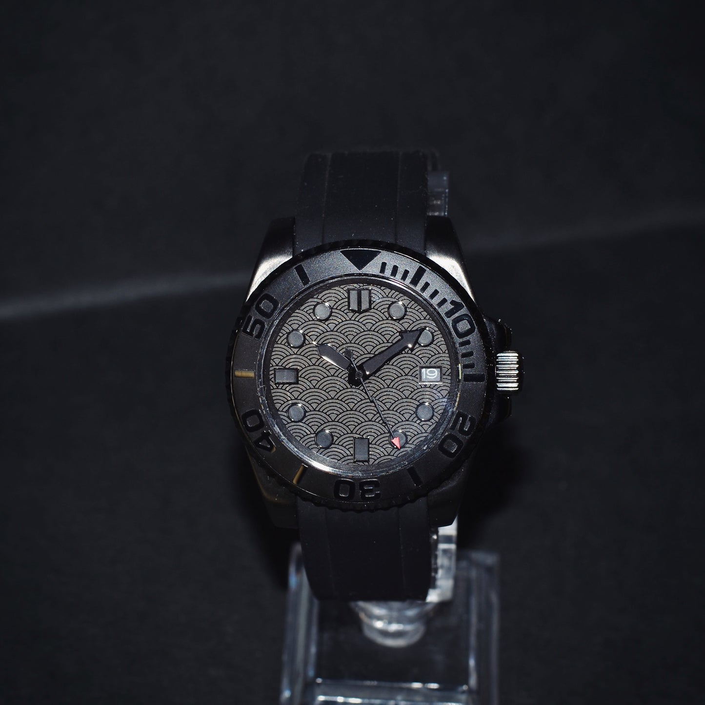 Black Japanese wave 41mm