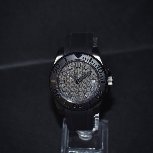 Black Japanese wave 41mm